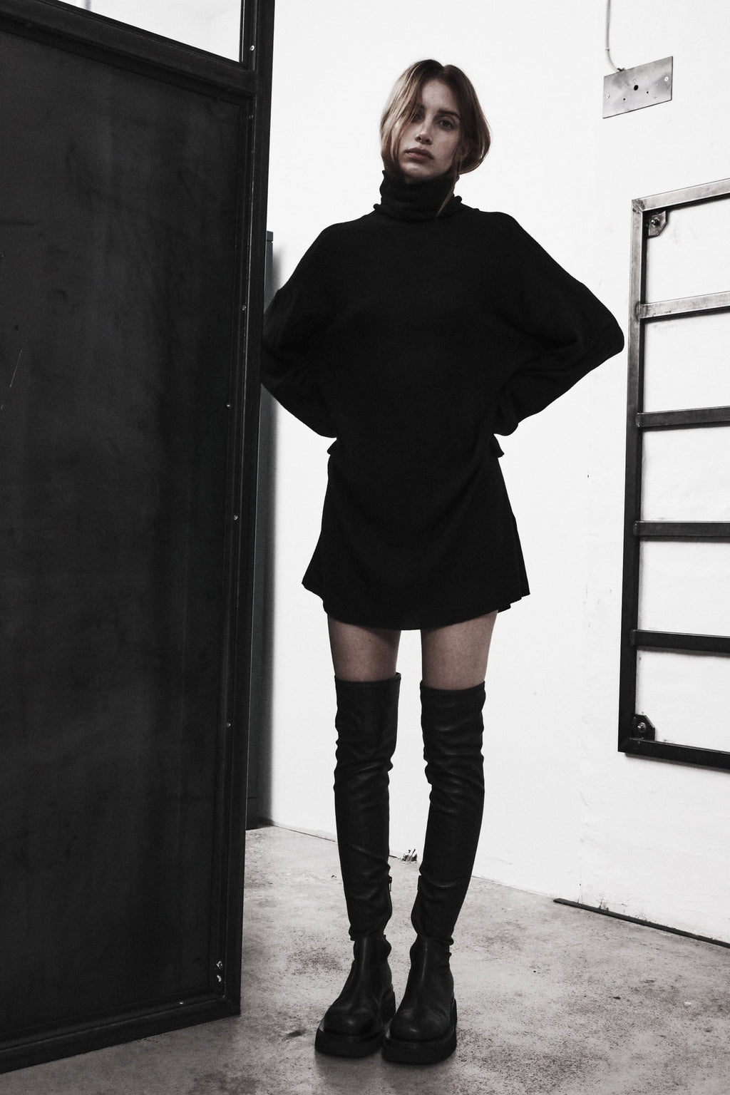 Thom Krom Kleid WD 72 SCHWARZ