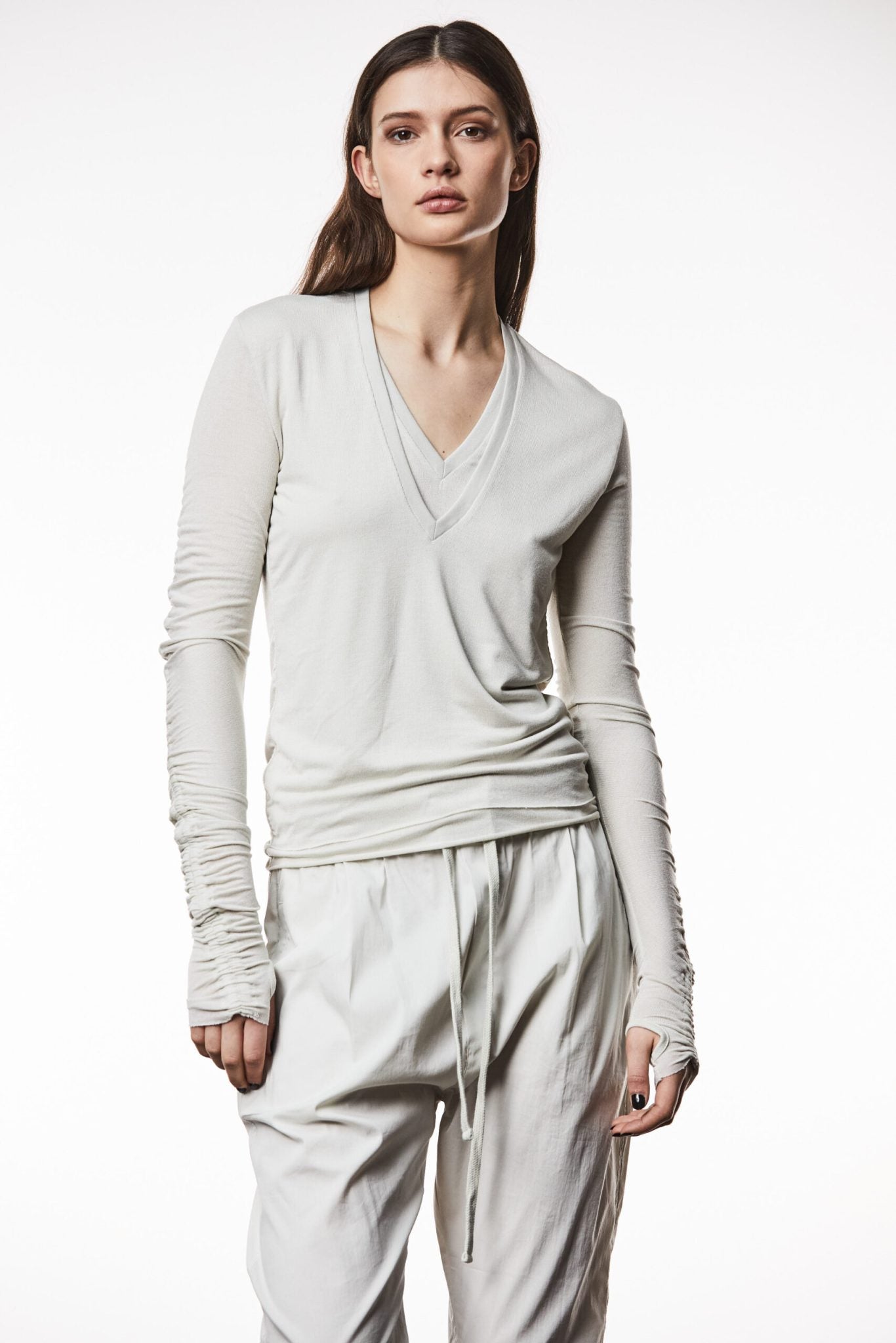 Thom/Krom langarm Shirt, W TS 557 DUNE