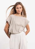 Outryght/Frottee Shirt Niki Stripe