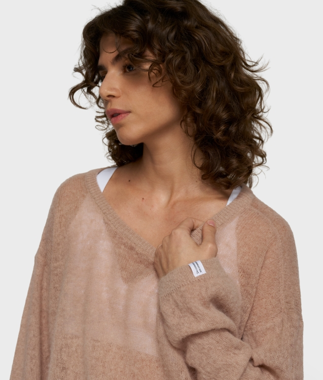 10 Days thin knit sweater Color 1340/light fudge