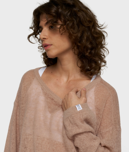 10 Days thin knit sweater Color 1340/light fudge