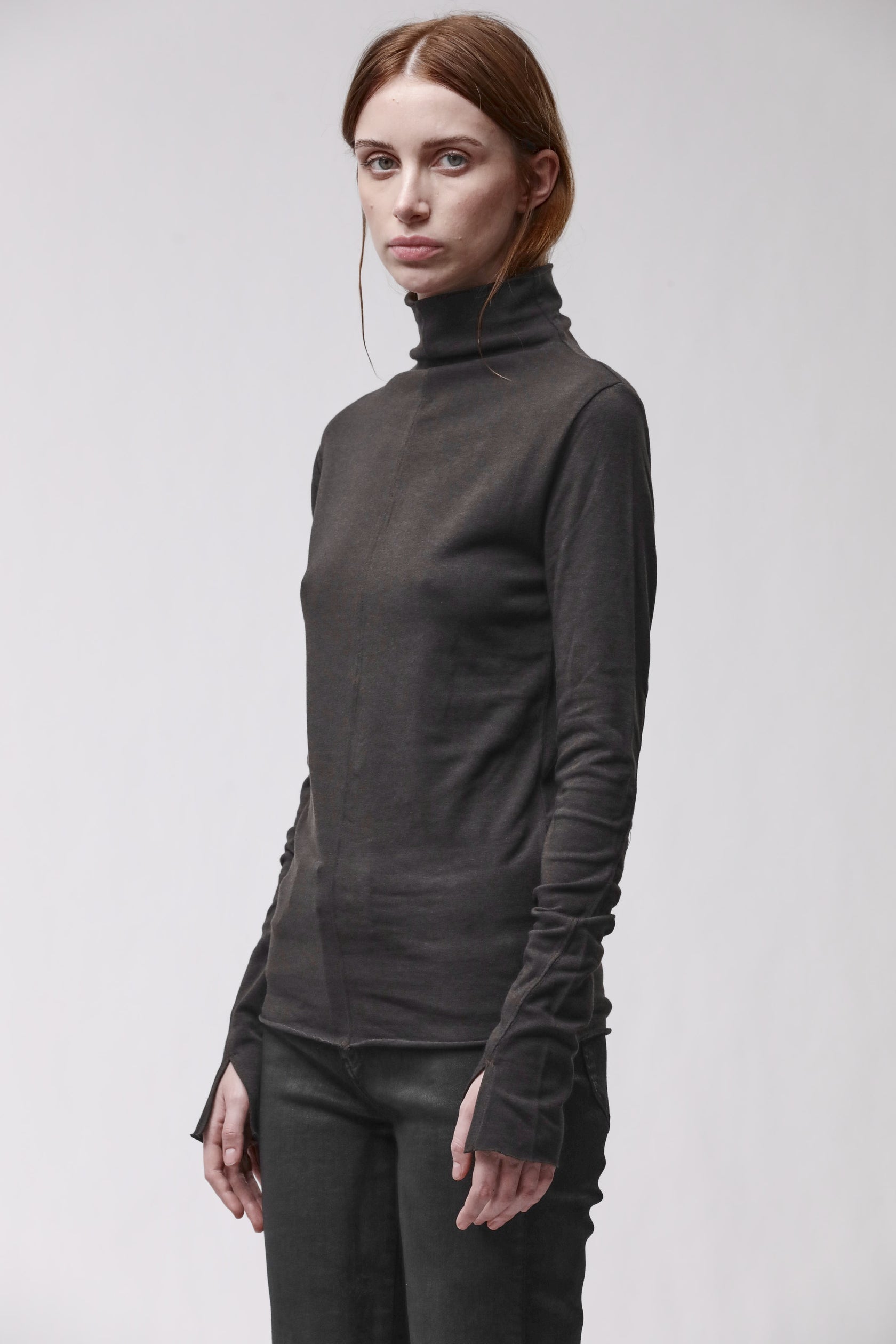 Thom Krom T-SHIRT W TS 627 KALTBRAUN