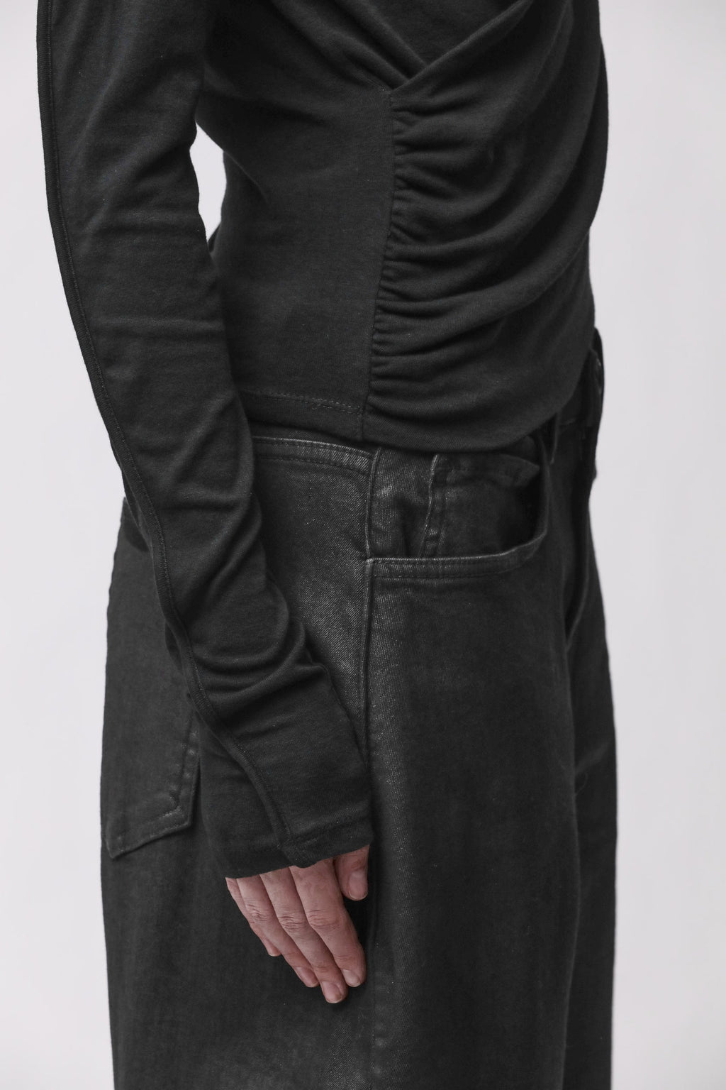 Thom Krom T-SHIRT W TS 632 SCHWARZ