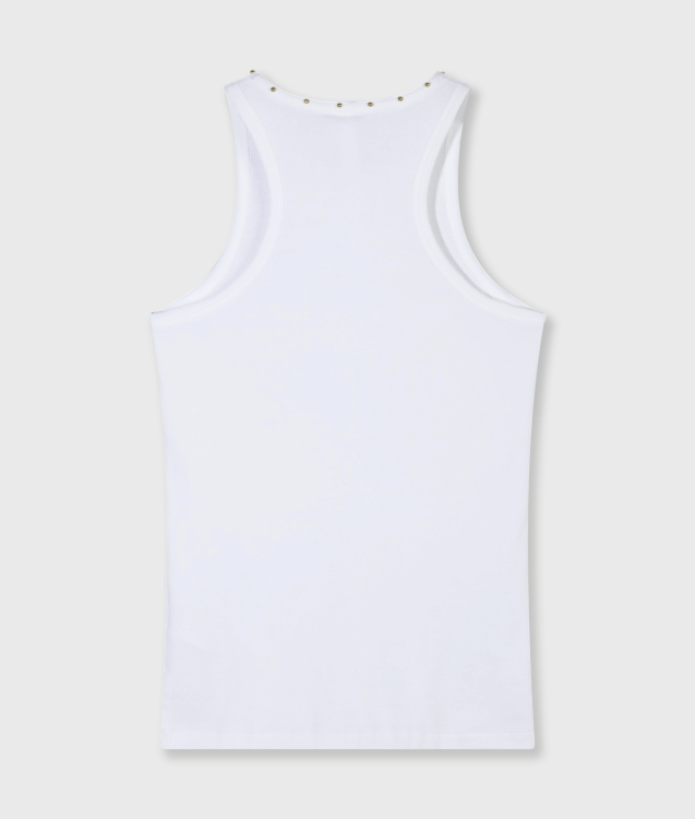 10 Days/tank top rib pearls