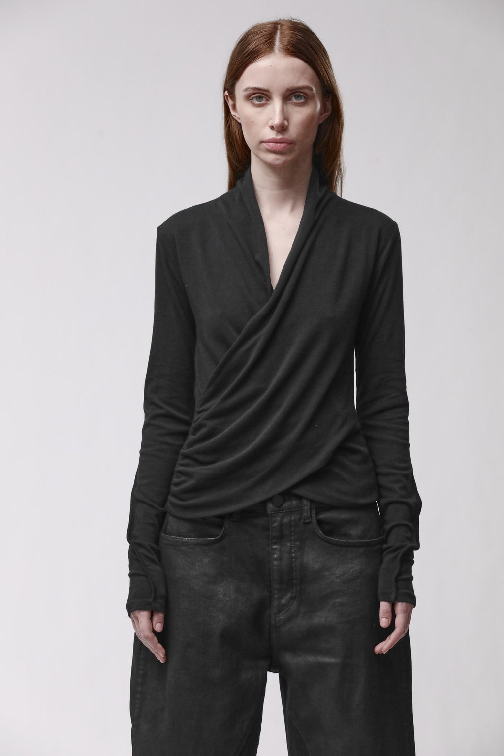 Thom Krom T-SHIRT W TS 632 SCHWARZ