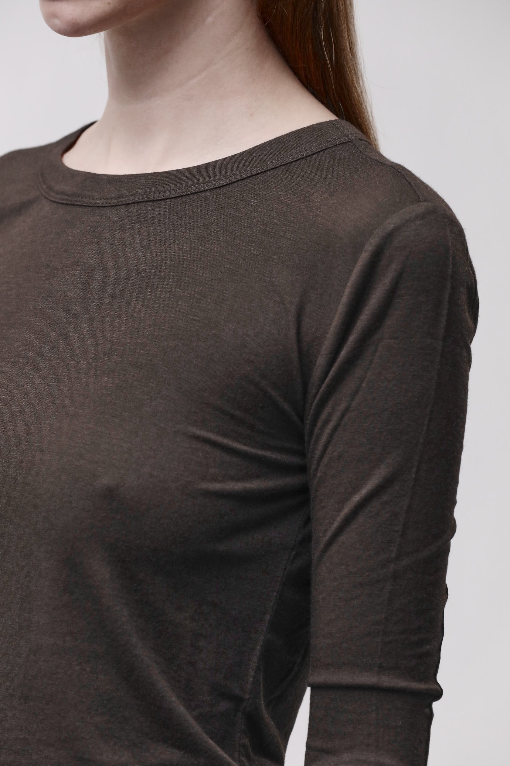Thom Krom T-SHIRT W TS 652 KALTBRAUN