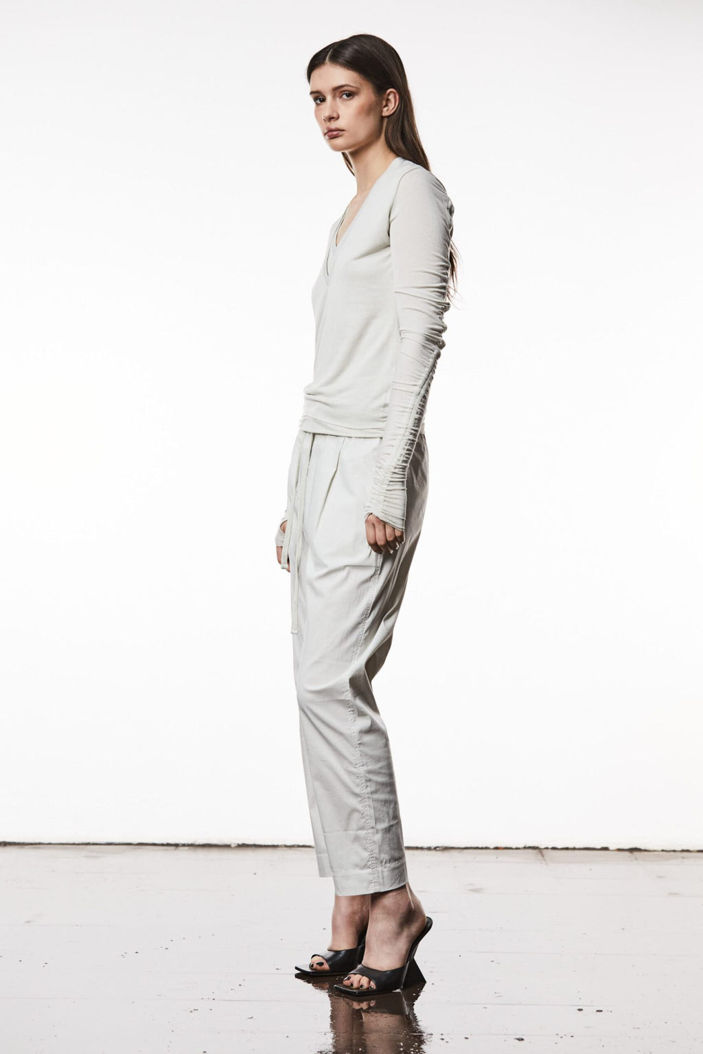 Thom/Krom langarm Shirt, W TS 557 DUNE