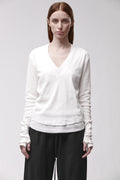 thom/krom T-SHIRT W TS 649 OFF WHITE
