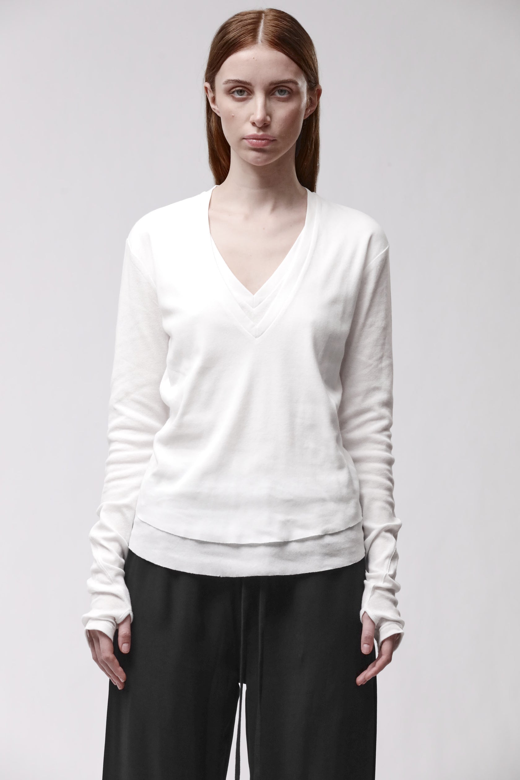 thom/krom T-SHIRT W TS 649 OFF WHITE