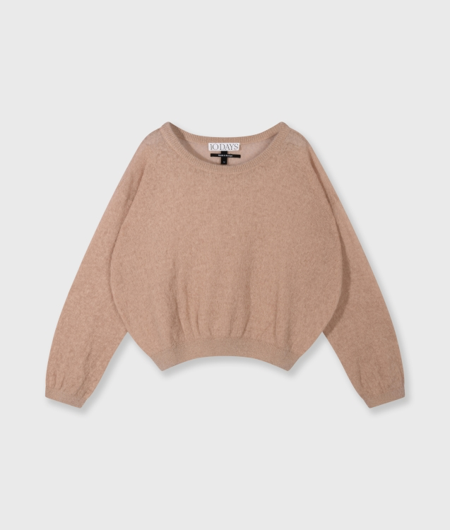 10 Days thin knit sweater Color 1340/light fudge