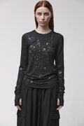 Thom Krom T-SHIRT W TS 633 SCHWARZ