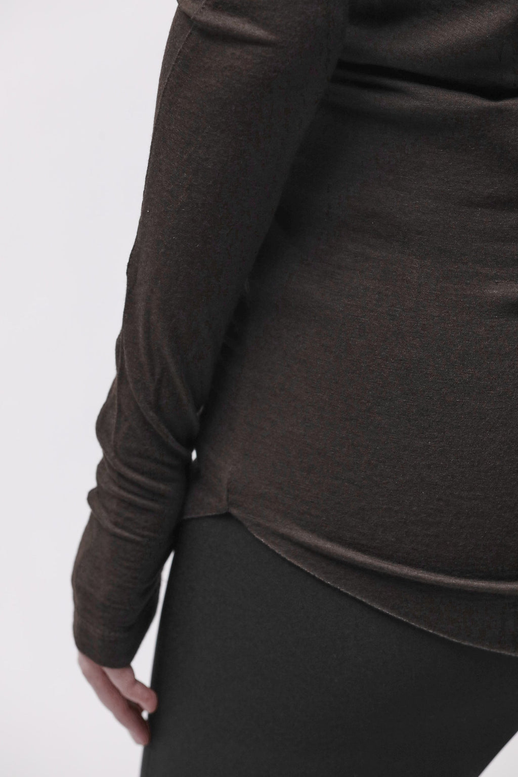 Thom Krom T-SHIRT W TS 652 KALTBRAUN