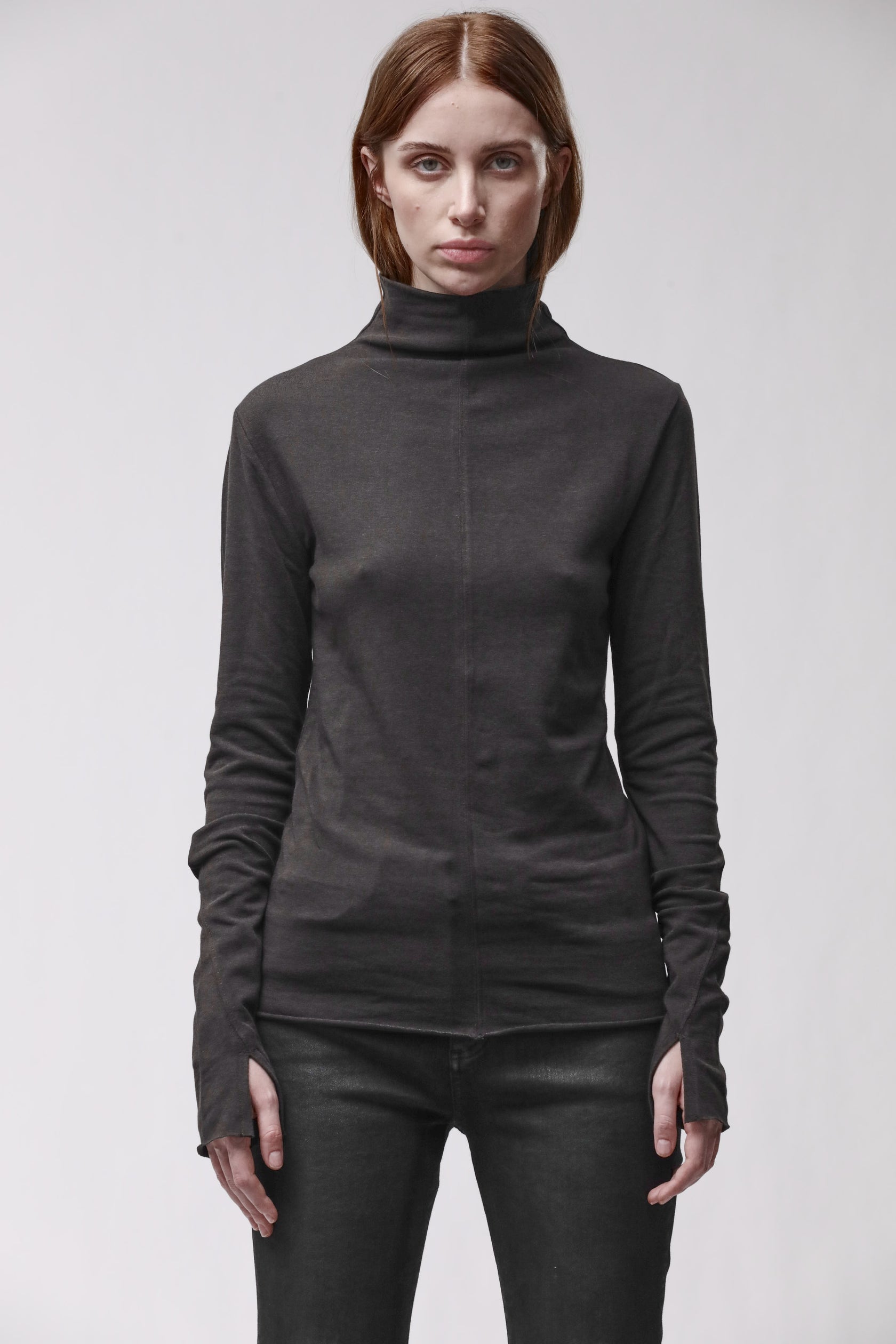 Thom Krom T-SHIRT W TS 627 KALTBRAUN