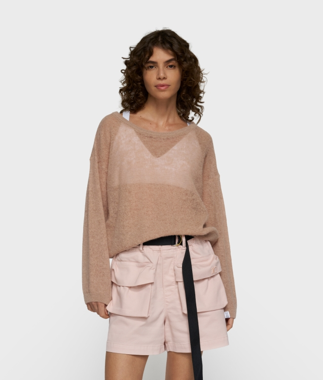 10 Days thin knit sweater Color 1340/light fudge